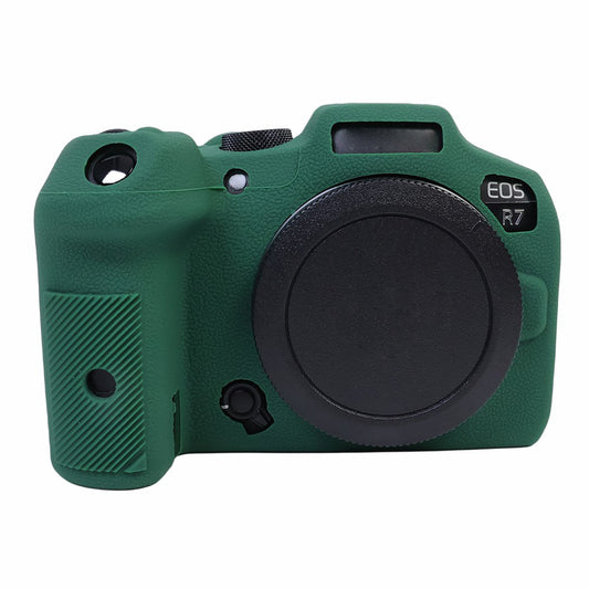 Uniqkart for Canon EOS R7 Silicone Case Camera Protector Anti-Scratch Sleeve Drop Protection Cover - Green