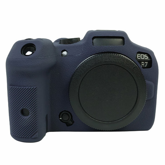 Uniqkart for Canon EOS R7 Silicone Case Camera Protector Anti-Scratch Sleeve Drop Protection Cover - Sapphire