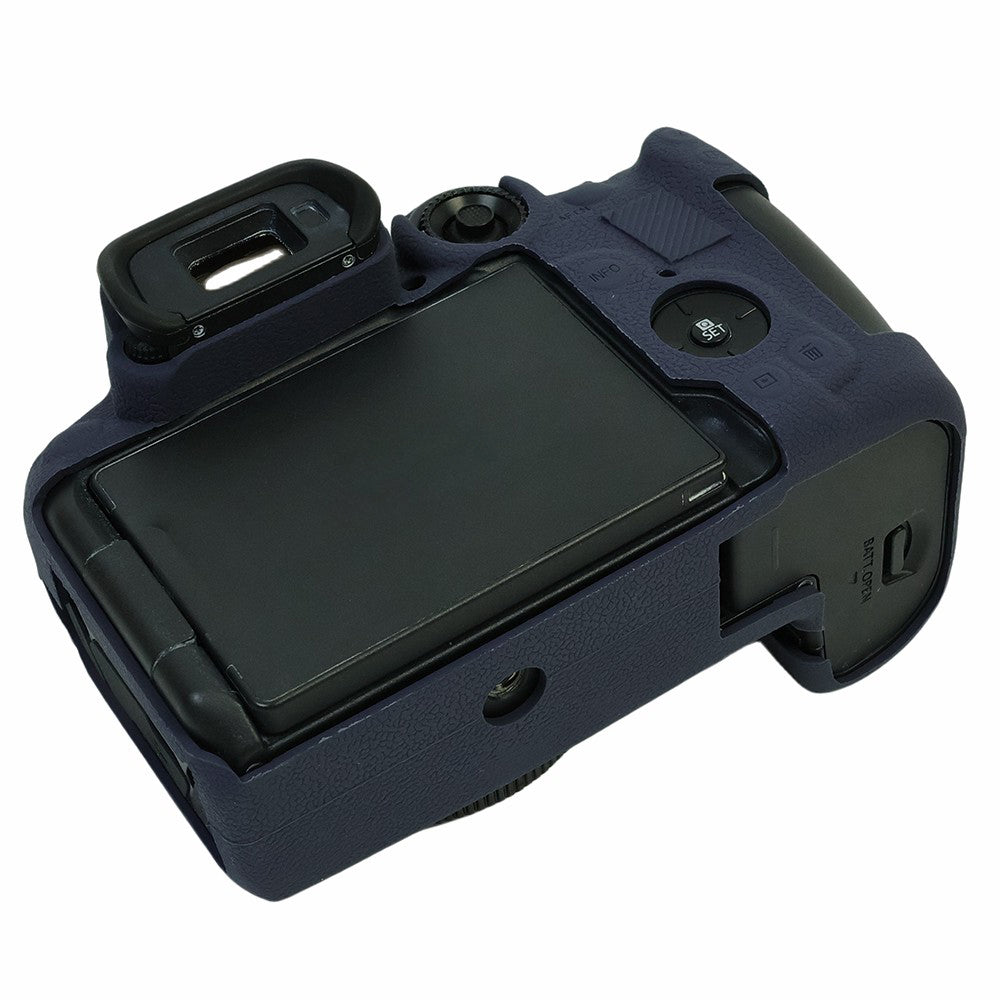 Uniqkart for Canon EOS R7 Silicone Case Camera Protector Anti-Scratch Sleeve Drop Protection Cover - Sapphire