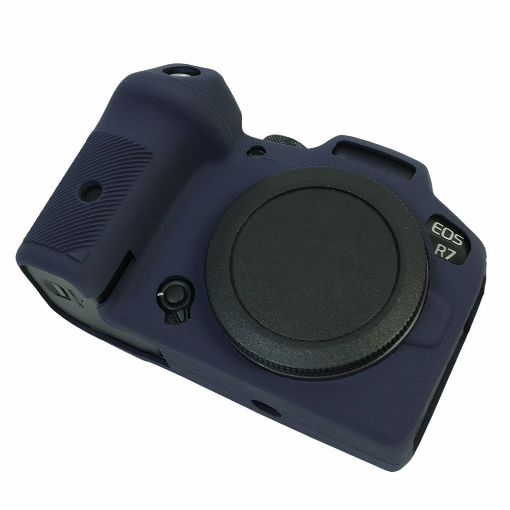 Uniqkart for Canon EOS R7 Silicone Case Camera Protector Anti-Scratch Sleeve Drop Protection Cover - Sapphire