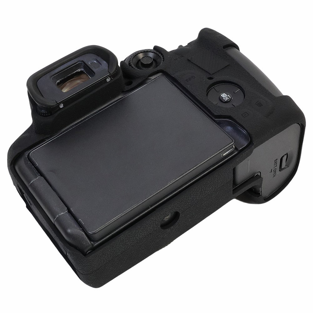 Uniqkart for Canon EOS R7 Silicone Case Camera Protector Anti-Scratch Sleeve Drop Protection Cover - Black