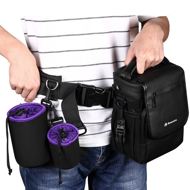 SLR Camera Fixed Belt Adjustable Photography Waistband Mountaineering Lens Bag Holder Hanging Strap