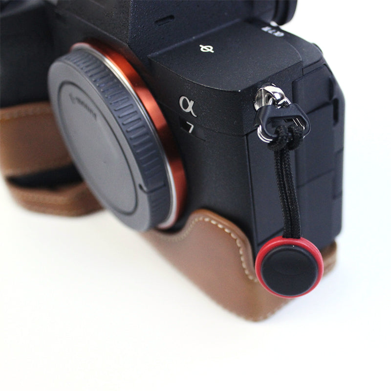 Camera Nylon Carrying Strap Quick Release SLR Camera Adjustable Shoulder Strap Rope - Rose Red