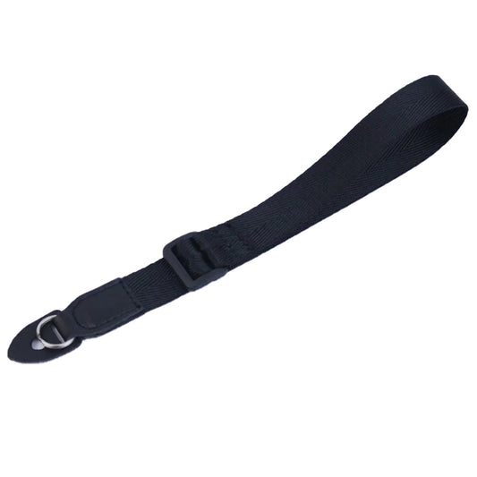 Uniqkart for DSLR Camera with Round Hole Connector Non-slip Adjustable Nylon Wrist Strap Hand Grip Rope - Black