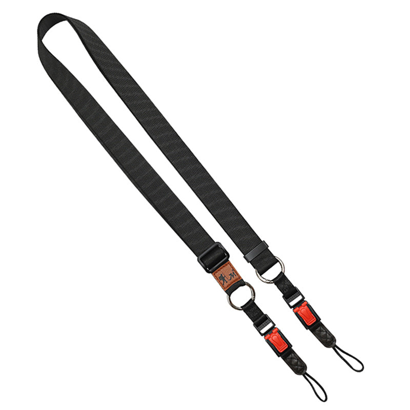 JN-XJ Adjustable Quick Release Camera Shoulder Sling Neck Belt Strap for Leica Canon Nikon Fujifilm - Black