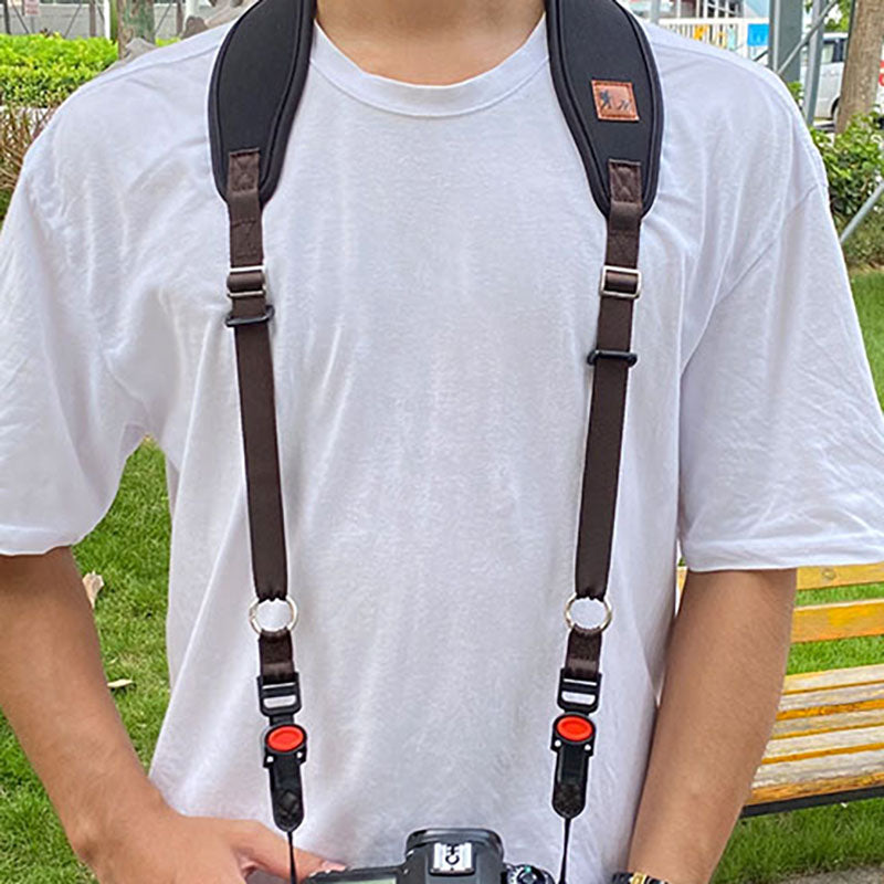 JN-FK Camera Nylon Carrying Strap Quick Release SLR Camera Neck Shoulder Strap Adjustable Rope
