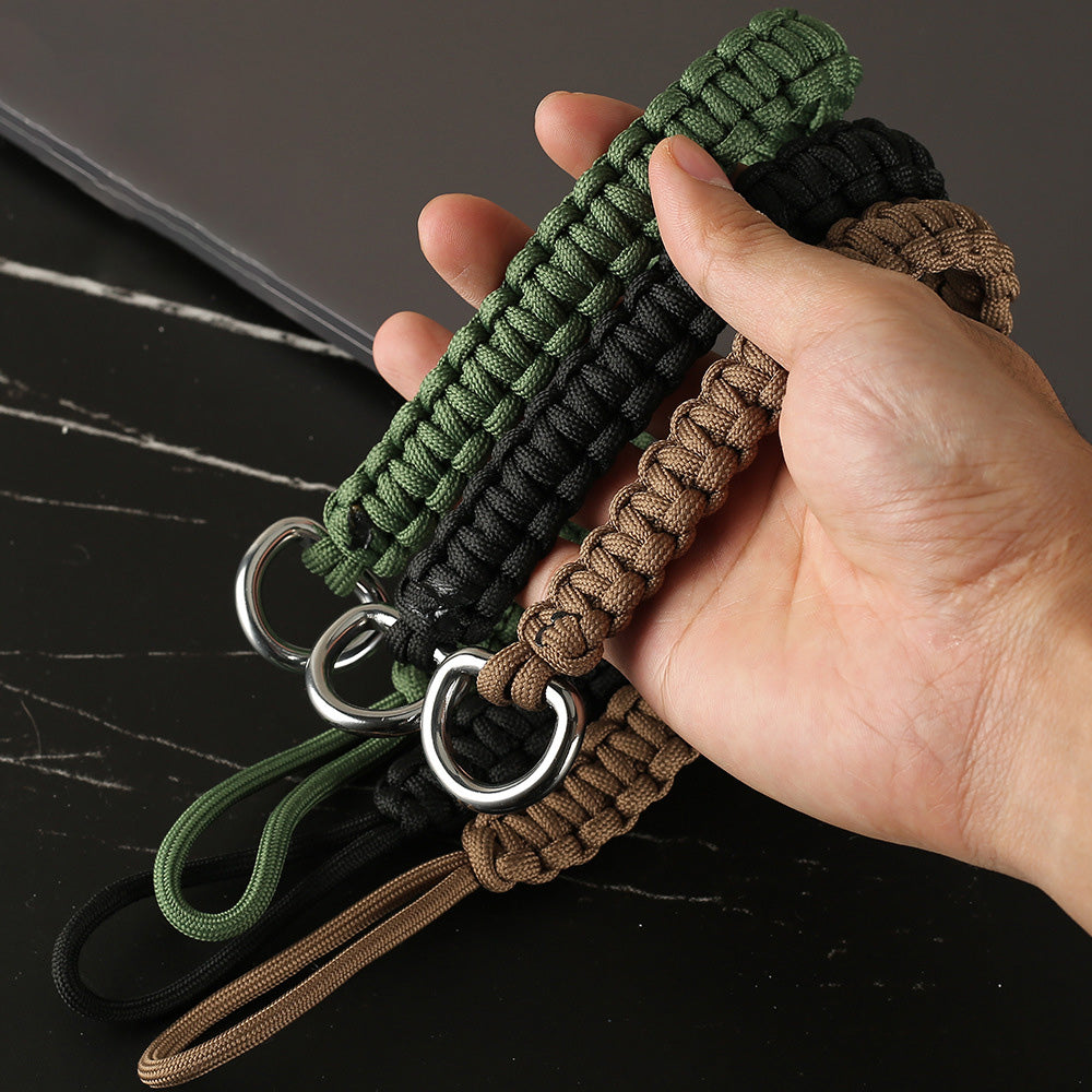 JN-BJ For Sony / Fujifilm Camera Wrist Strap Wear-resistant Nylon Braided Quick Release Hand Strap for Convenient Carrying - Blackish Green