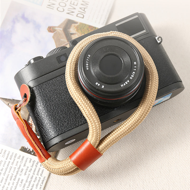 SLR Camera Climbing Rope Hand Strap Camera Carrying Anti-lost Wrist Rope - Khaki