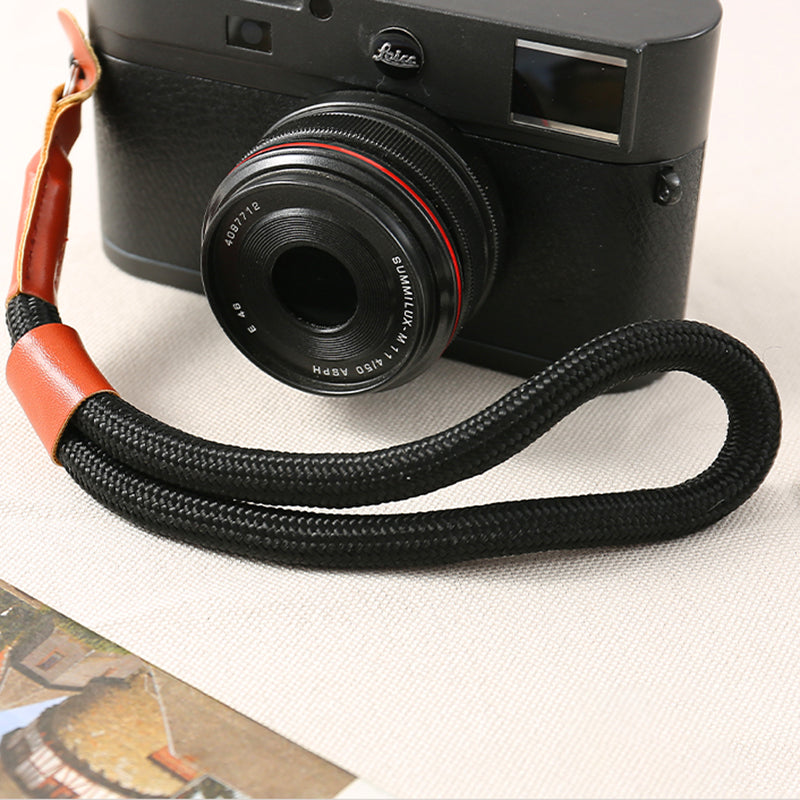 SLR Camera Climbing Rope Hand Strap Camera Carrying Anti-lost Wrist Rope - Black