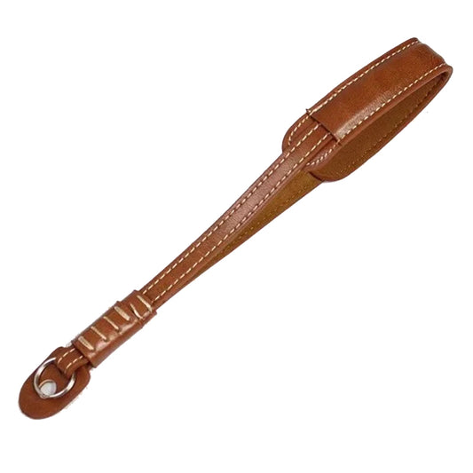 Camera Carrying PU Leather Hand Strap SLR Camera Anti-lost Wrist Rope - Brown