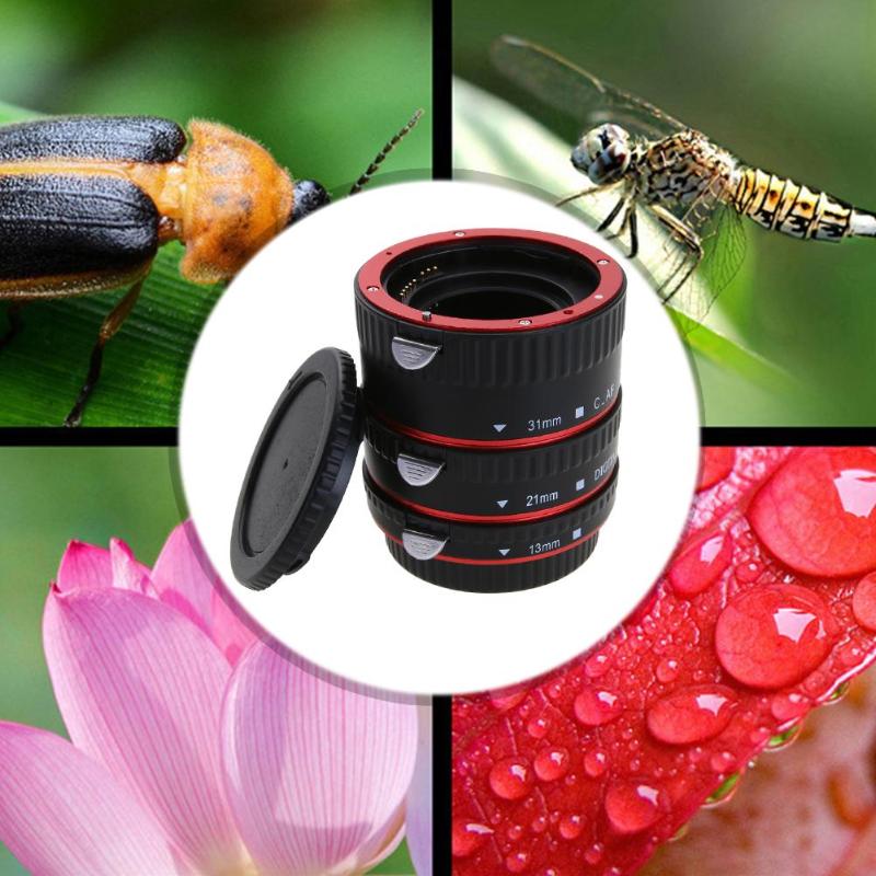 Lens Adapter Mount Auto Focus AF Macro Extension Tube Rings Set for Canon EF-S Lens