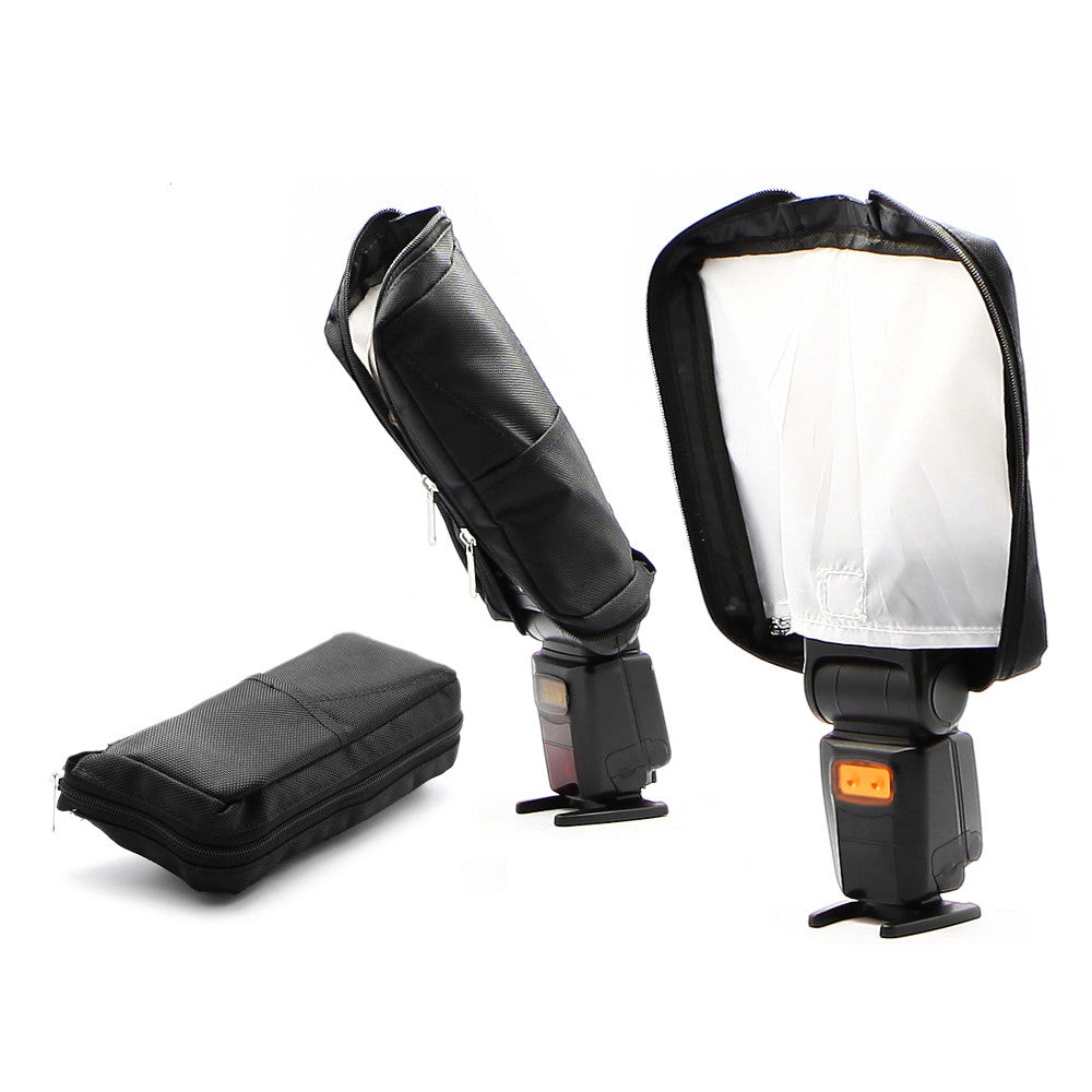 3 in 1 Camera Foldable Flash Reflector Softbox Diffuser Speedlite Beam ...