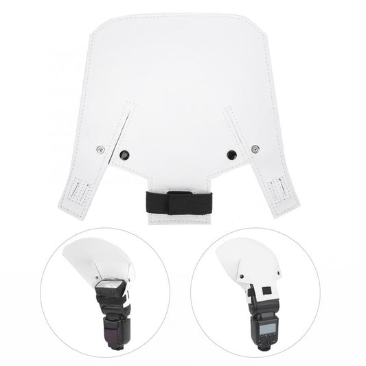 Softbox PU Leather Arc Shape Flash Diffuser Board Reflector Shovel for SLR Camera Speedlite