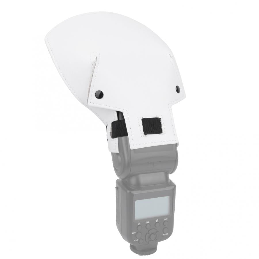 Softbox PU Leather Arc Shape Flash Diffuser Board Reflector Shovel for SLR Camera Speedlite