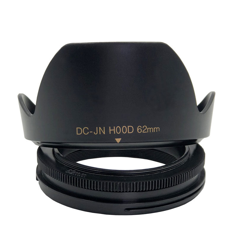 SLR Camera Reversible Design Lens Hood Plastic Camera Lens Shading Cover - 62mm