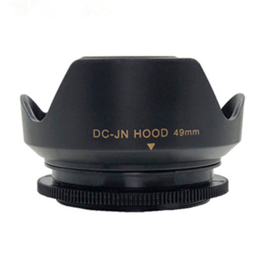 SLR Camera Reversible Design Lens Hood Plastic Camera Lens Shading Cover - 49mm