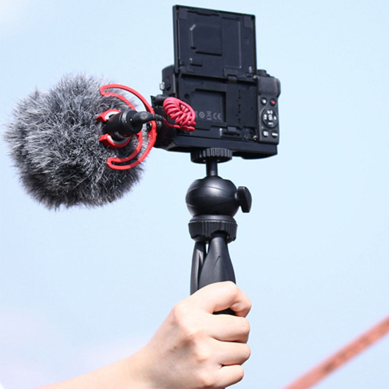 Uniqkart R016 Camera Mount Adapter Vlog Microphone Cold Shoe Expansion Stand for Canon G7X Mark III