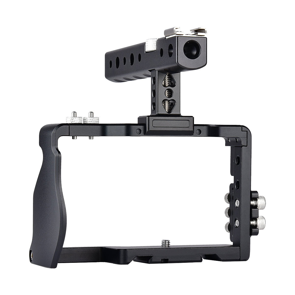 Yelangu C6-A SLR Camera Protective Cage for Sony A6000/A6300/A6400/A6500 Anti-rust Hard Aluminum Alloy Expansion Camera Frame Kit Gimbal Stabilizer