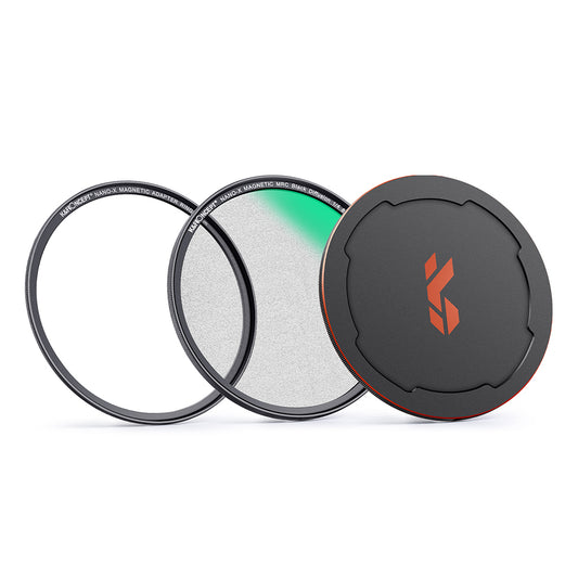 K&amp;F CONCEPT SKU.1824 HD Clear Waterproof 82mm Magnetic Black Soft Diffusion 1 / 4 Filter+Magnetic Adapter Ring+Lens Cap for Camera Lens