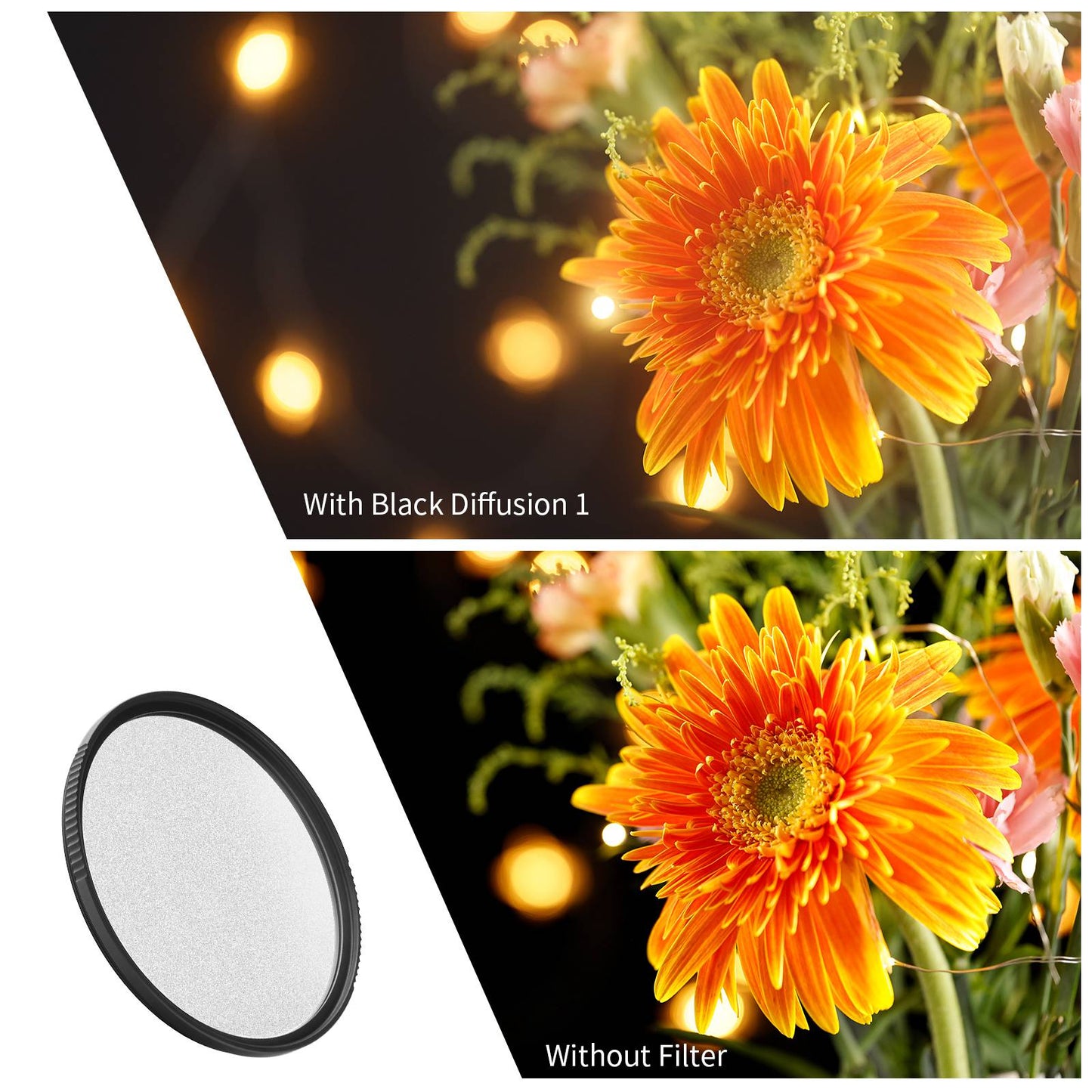 K&amp;F CONCEPT KF01.1695 Nano-X Optical Glass Black Mist 82mm 1 / 1 Filter Anti-scratch Diffusion Video Photography Multi-layer Coating Movie Camera Lens Filter
