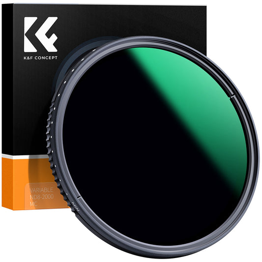 K&amp;F CONCEPT KF01.1361 82mm ND8-ND2000 ND Filter for Camera Lens 9-Stop Adjustable Neutral Density Multi-Coated Filter Waterproof Lens Filter