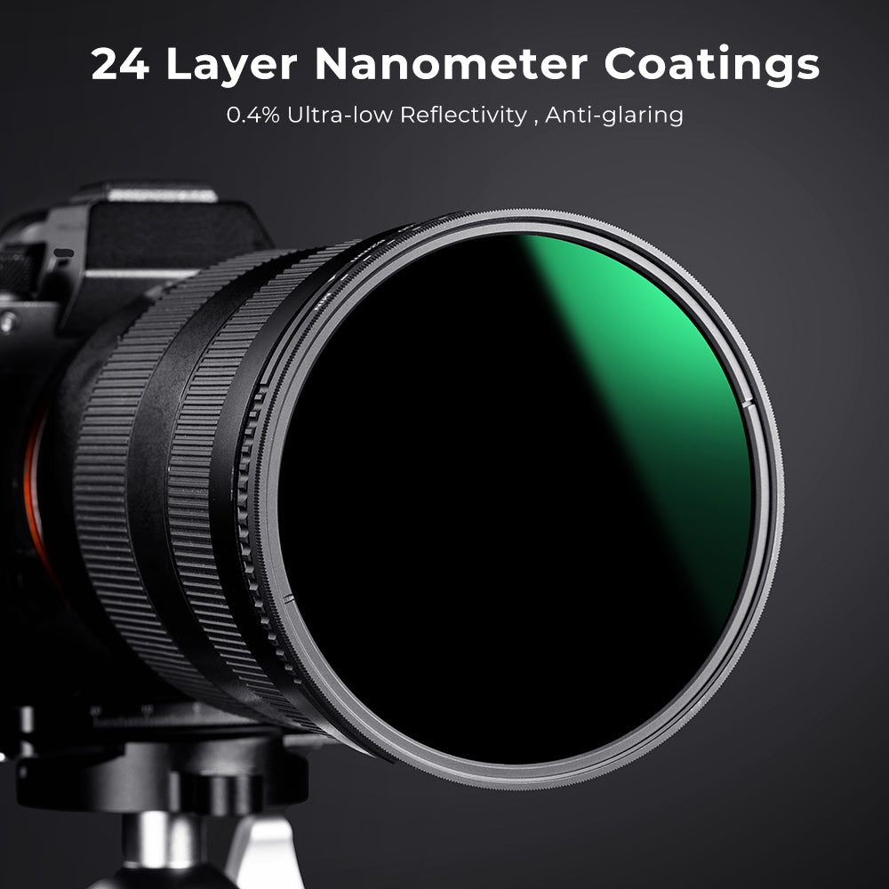 K&amp;F CONCEPT KF01.1361 82mm ND8-ND2000 ND Filter for Camera Lens 9-Stop Adjustable Neutral Density Multi-Coated Filter Waterproof Lens Filter