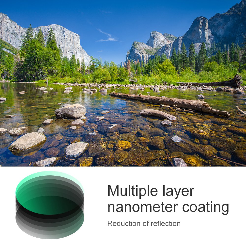 K&amp;F CONCEPT KF01.1225 18-Layer Coated Ultra-Thin CPL Filter 82mm Nano-X Circular Polarizing Filter for Nikon Canon Sony Cameras