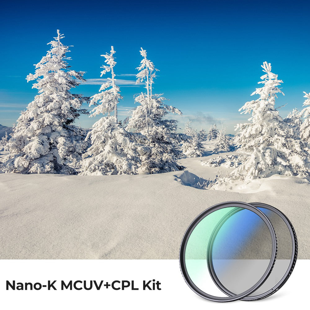 K&amp;F CONCEPT 82mm 2-in-1 Filter Kit MCUV+CPL Camera Lens Filter 18-Layer Coated Ultra-Thin Anti-Scratch Filter