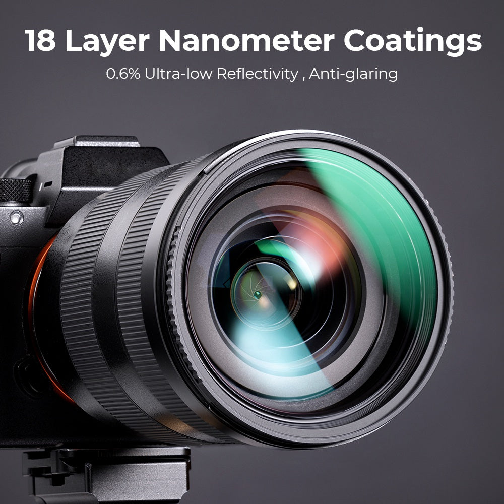 K&amp;F CONCEPT 82mm 2-in-1 Filter Kit MCUV+CPL Camera Lens Filter 18-Layer Coated Ultra-Thin Anti-Scratch Filter
