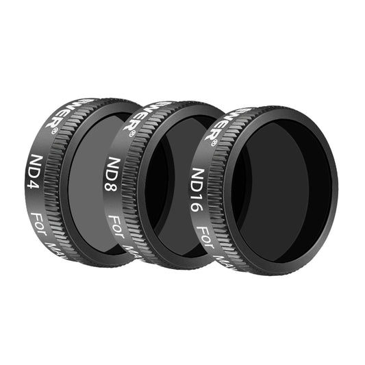 Uniqkart NW-096 For DJI Mavic Air 3Pcs / Set ND4+ND8+ND16 Lens Filters Aluminum Alloy + Optical Glass Drone ND Lens Filters