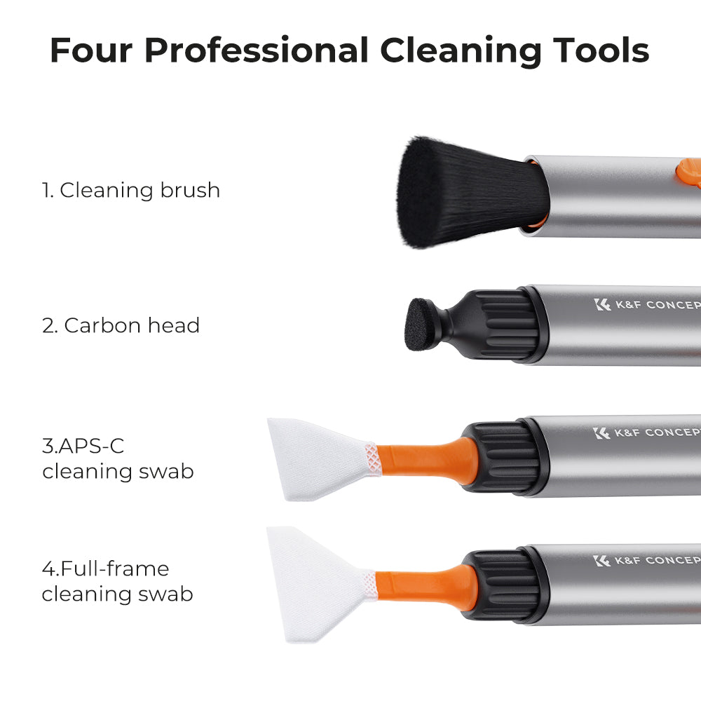 K&amp;F CONCEPT SKU.1898 Versatile Switch Cleaning Pen Replacement Cleaning Brush Set for Camera Lens, Drone Lens Cleaning Tool