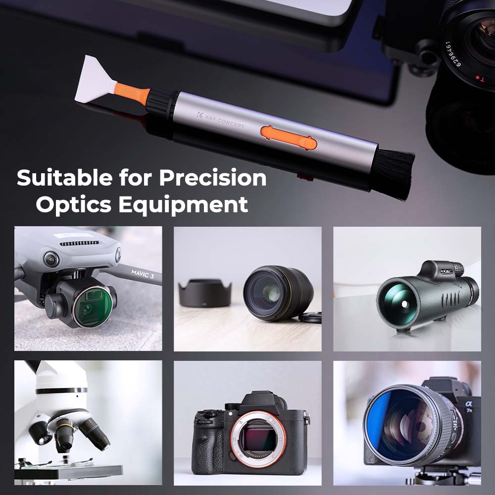 K&amp;F CONCEPT SKU.1898 Versatile Switch Cleaning Pen Replacement Cleaning Brush Set for Camera Lens, Drone Lens Cleaning Tool