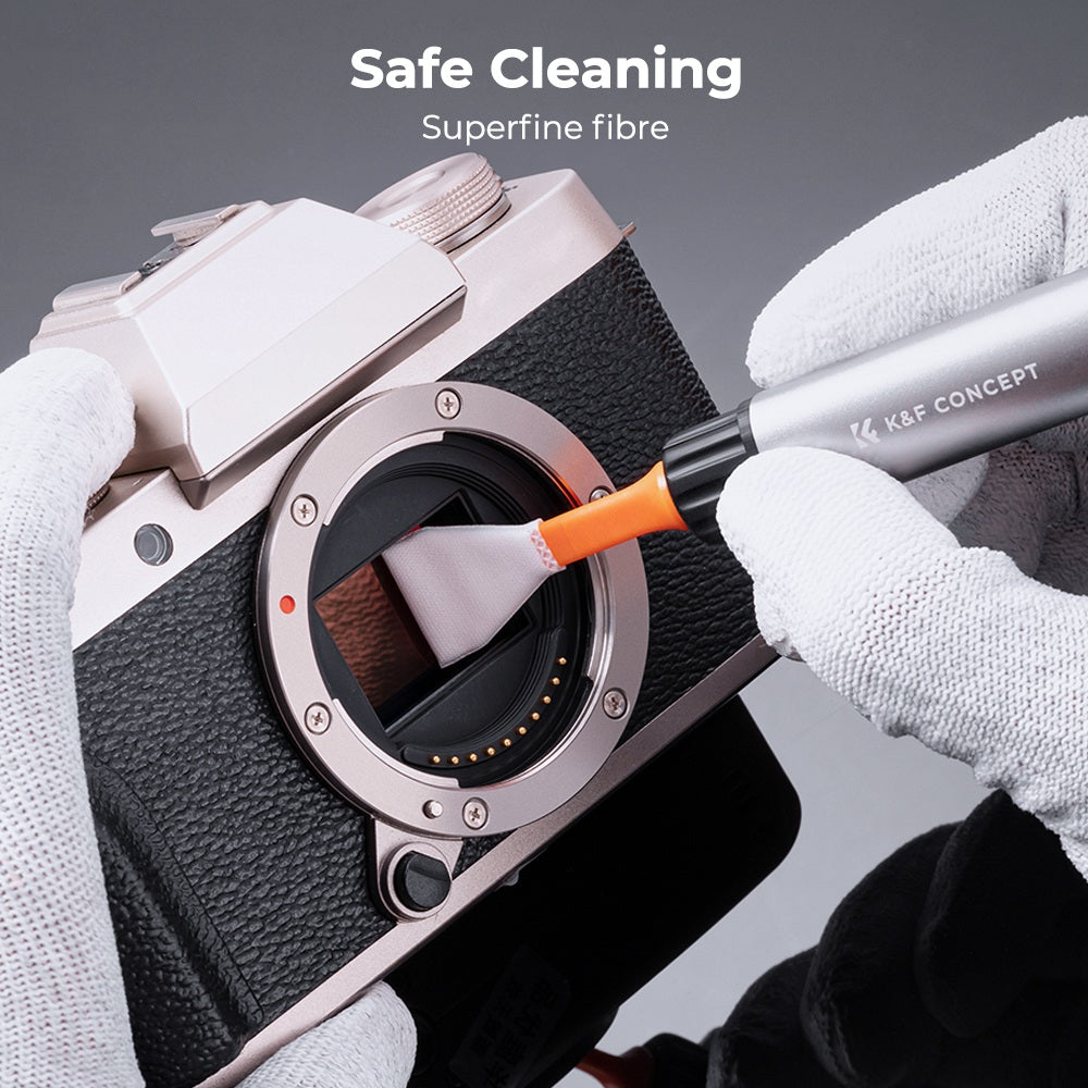 K&amp;F CONCEPT SKU.1899 Versatile Switch Cleaning Pen Set with 6Pcs APS-C Cleaning Swabs Replacement Cleaning Brush for Camera / Drone Lens Cleaning Tool