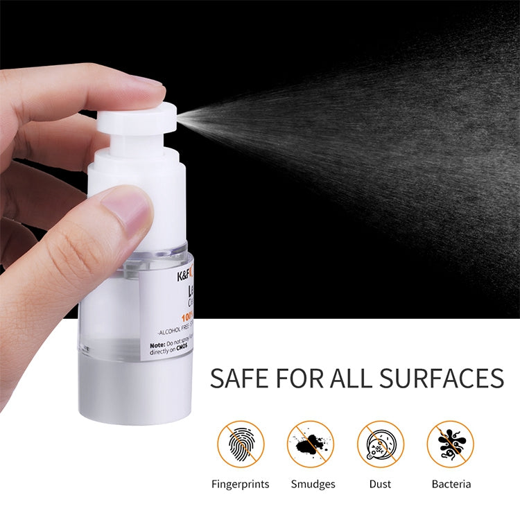 K&amp;F CONCEPT 4-in-1 Camera Cleaning Kits with Air Blower+Cleaning Pen+Cleaning Cloth+Cleaning Liquid for Camera Lenses  /  Filters  /  Sensor  /  Screen