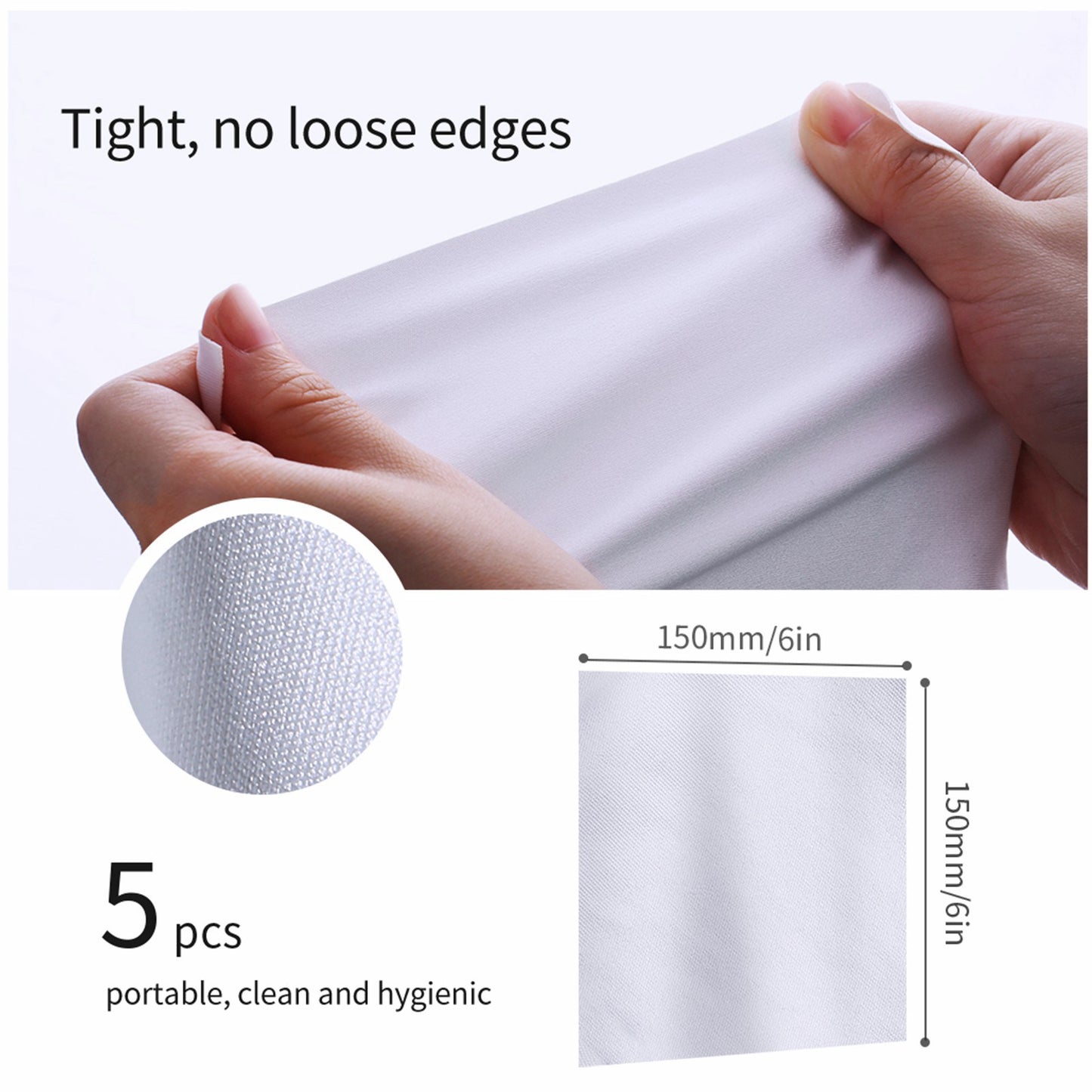 K&amp;F CONCEPT 5Pcs / Set Cleaning Cloth for Camera Lenses  /  Filters  /  Sensor  / LCD Screen Microfiber Cleaning Cloth