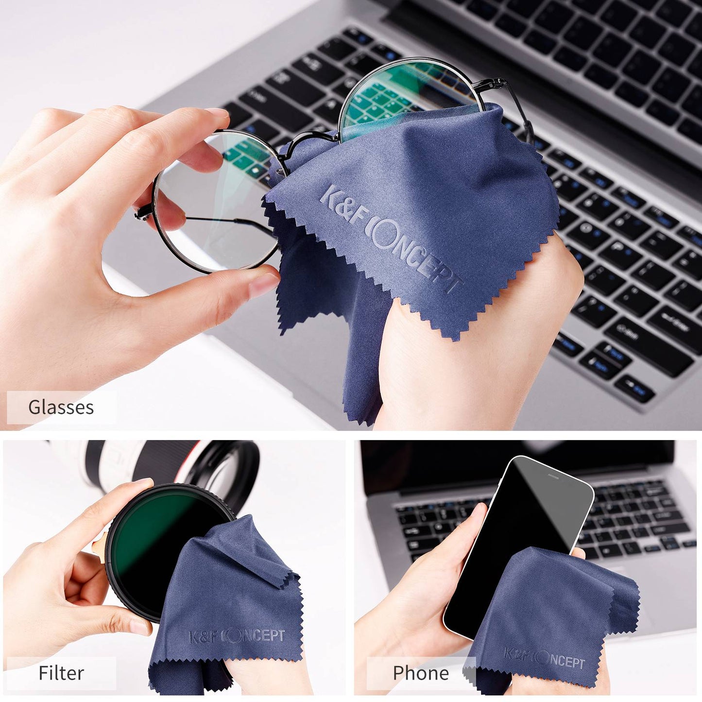 K&amp;F CONCEPT 3-in-1 Camera Cleaning Kits with Air Blower+Cleaning Pen+Cleaning Cloth for Camera Lenses  /  Filters  /  Sensor  /  LCD Screen