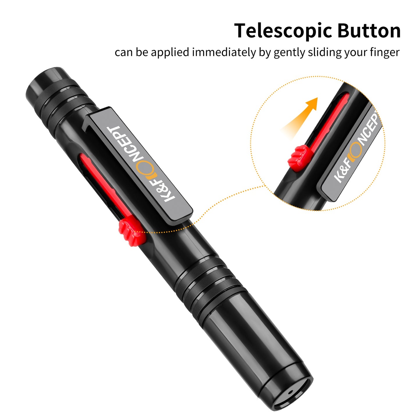K&amp;F CONCEPT Camera Lens Cleaning Pen with Retractable Soft Brush for DSLRs and Sensitive Electronics Optical Cleaning Tools