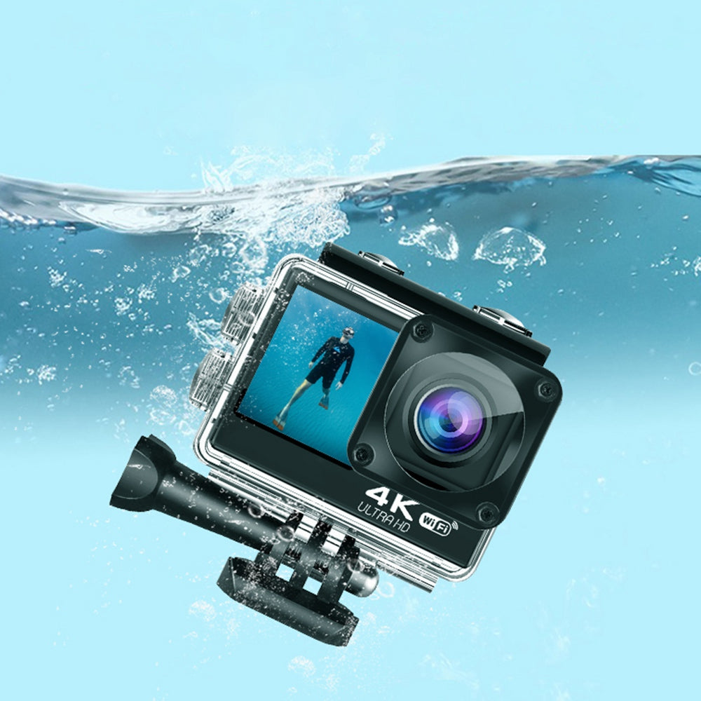 F200AA HD Dual Screen 1080P Action Camera Wireless WiFi Outdoor Portable Camera DV Sports Camera with Waterproof Case