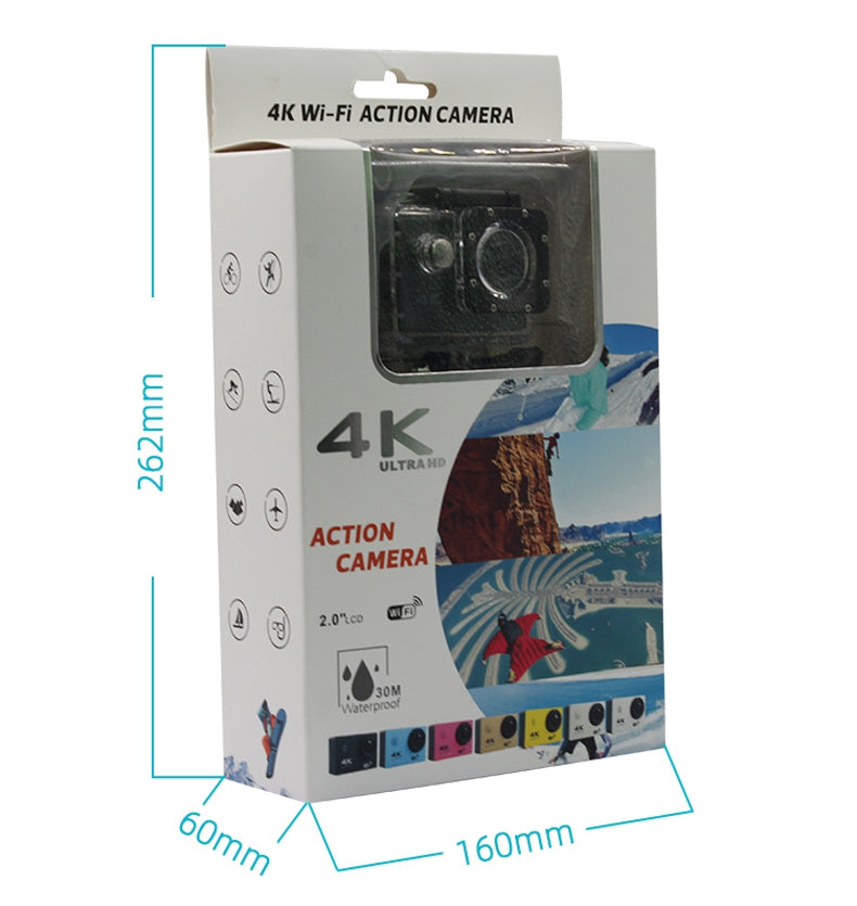 F200AA HD Dual Screen 1080P Action Camera Wireless WiFi Outdoor Portable Camera DV Sports Camera with Waterproof Case