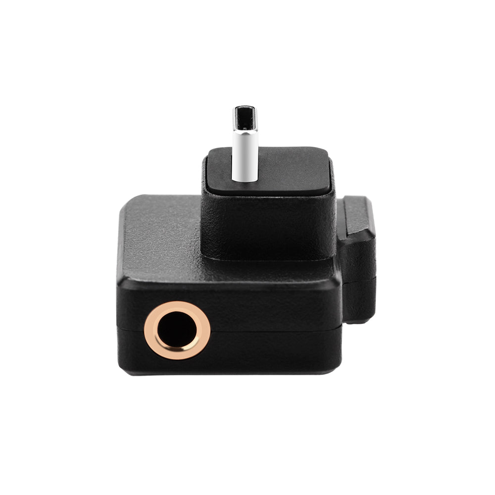 Microphone 3.5mm/USB-C Adapter Audio External Mic Mount for DJI OSMO Action