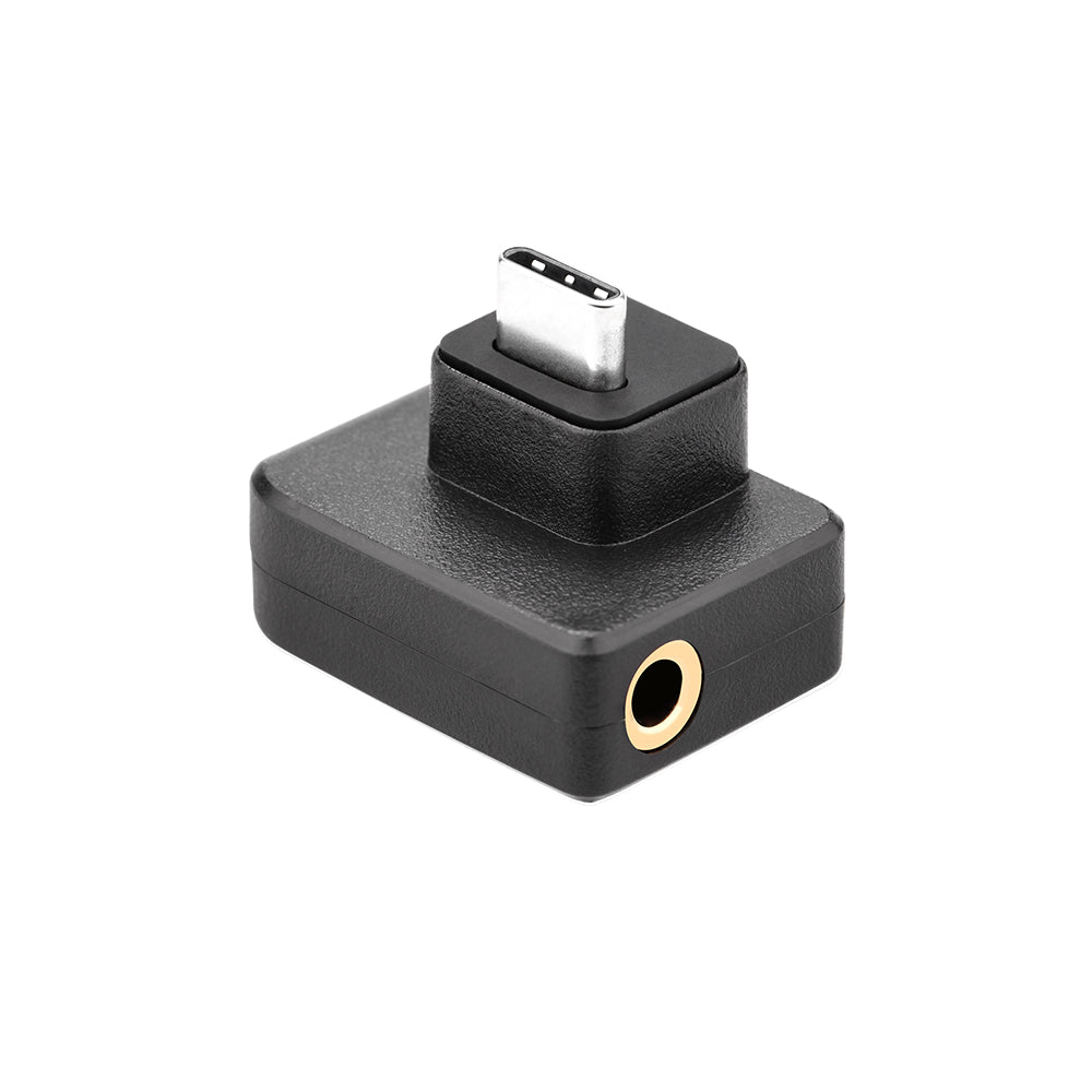 Microphone 3.5mm/USB-C Adapter Audio External Mic Mount for DJI OSMO Action