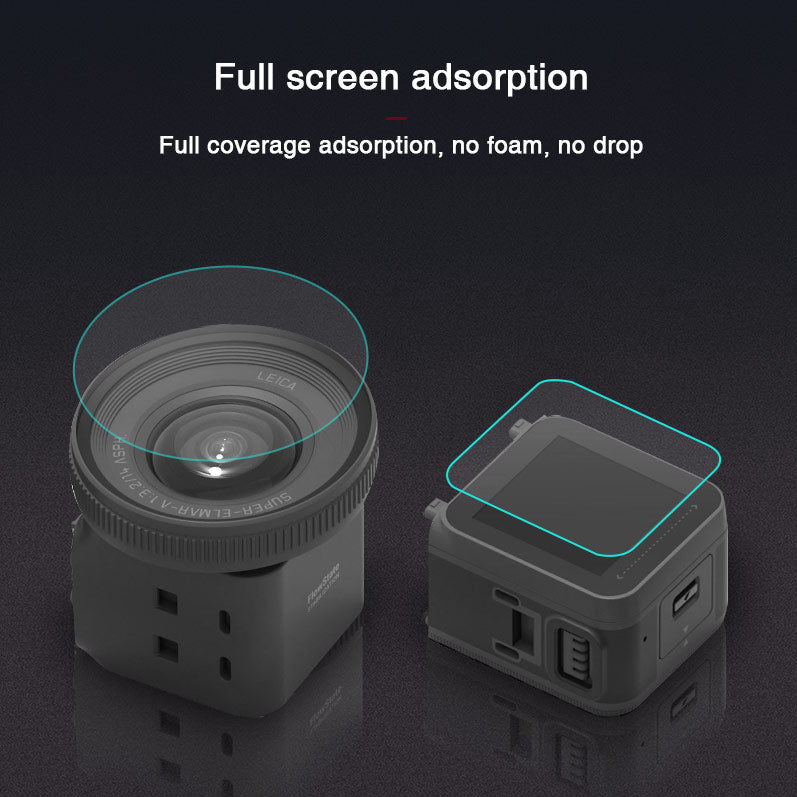 Tempered Glass Film Set Screen Film Leica 1-Inch Wide Angle Lens Film for Insta360 ONE R