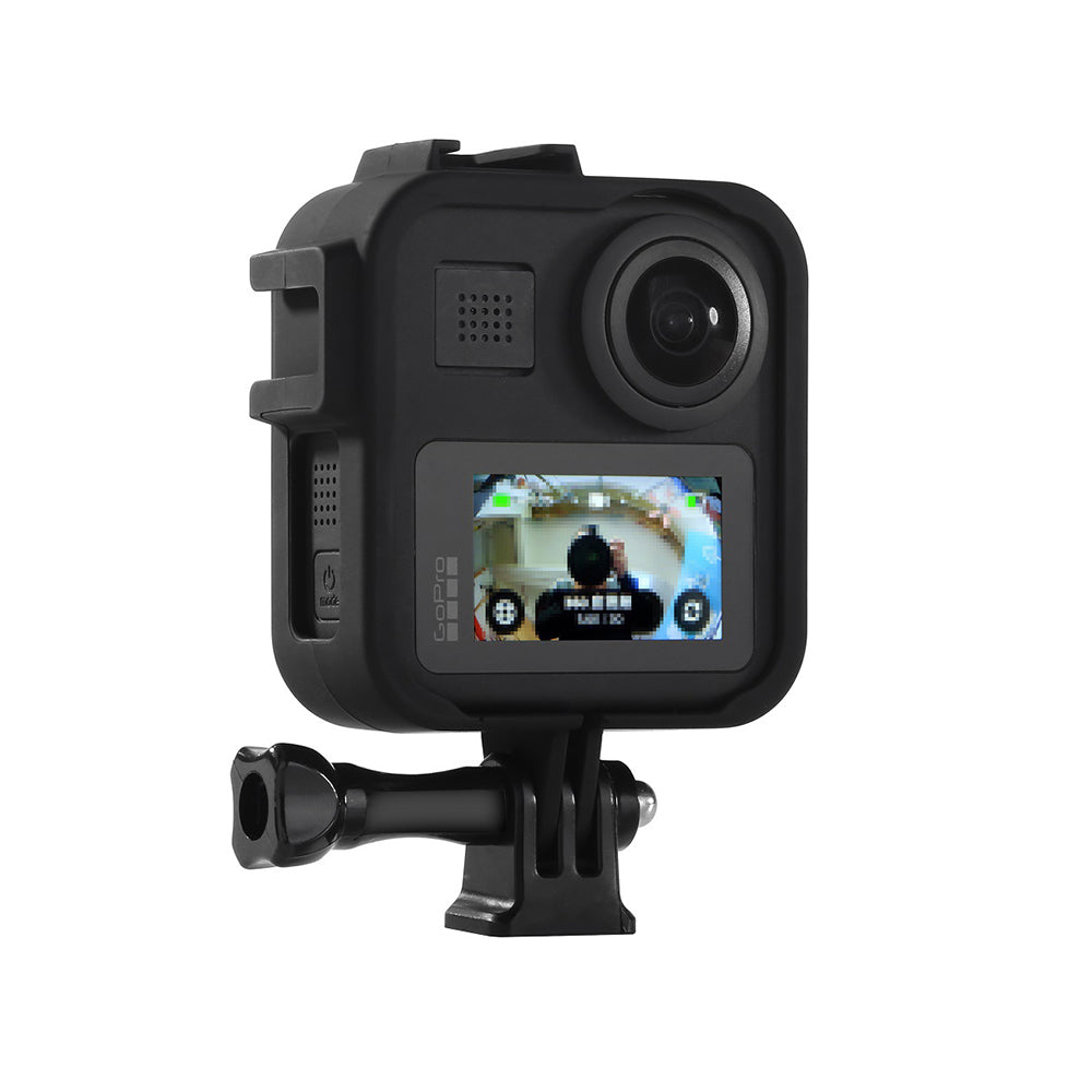 Panoramic Sports Camera External Fill Light Microphone Plastic Protective Frame for GoPro MAX Camera