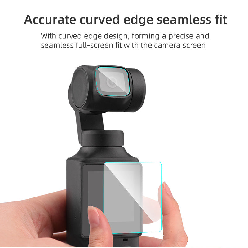 2 Pcs/Set 9H Lens Protective Tempered Glass Film for FIMI PALM