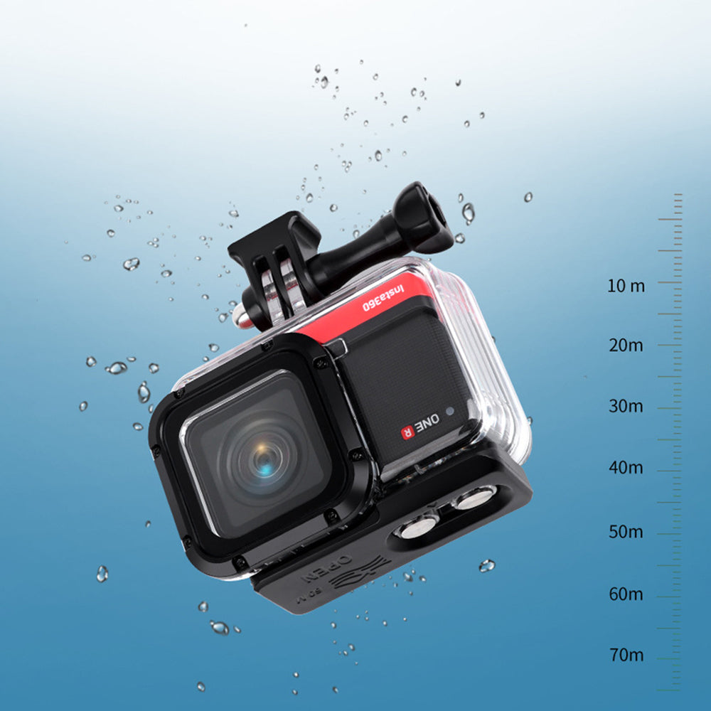 [4K Lens Edition] Camera Diving Case Waterproof Protective Cover for Insta360 ONE R Camera Accessories