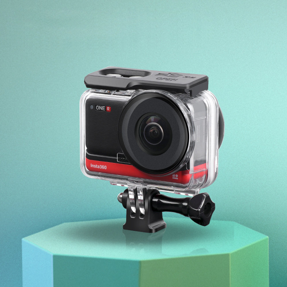 [Panorama Lens Edition] Camera Diving Case Waterproof Protective Cover for Insta360 ONE R Camera Accessories