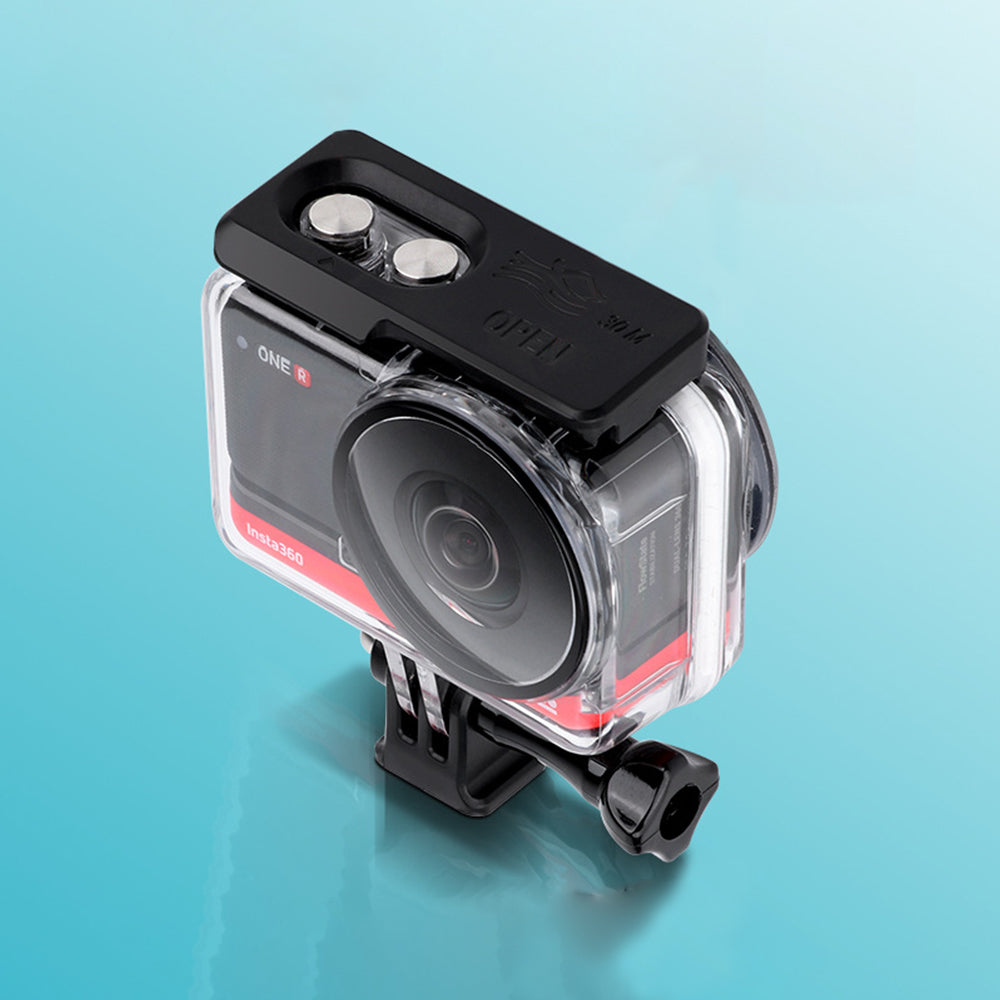 [Panorama Lens Edition] Camera Diving Case Waterproof Protective Cover for Insta360 ONE R Camera Accessories