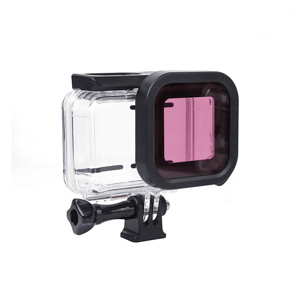 [4K Lens/Leica]Housing Case for Insta360 ONE R Camera Diving Lens Filter Lens Accessories - Pink
