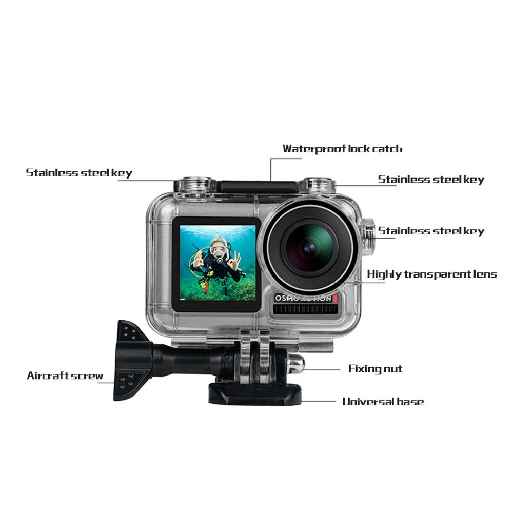 Sports Camera Waterproof Housing Case for DJI Osmo Action Camera