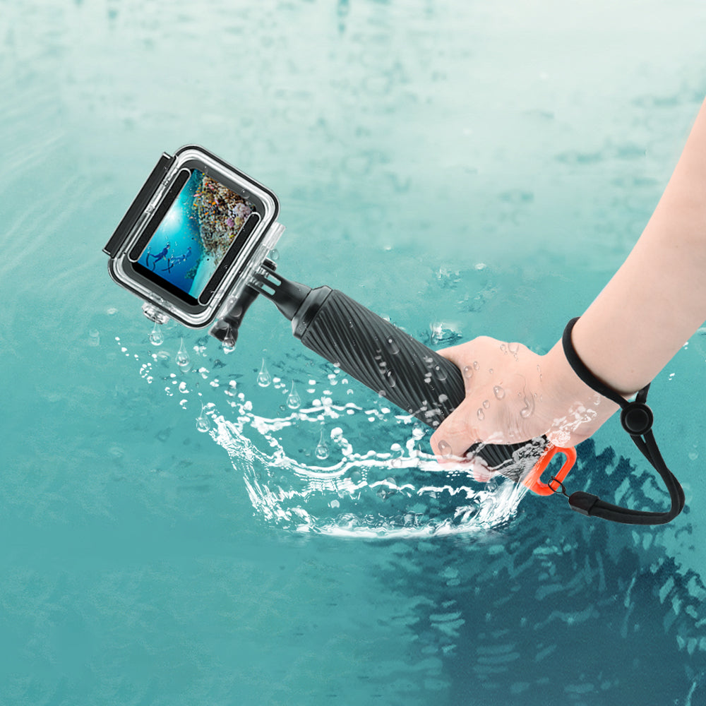 Diving Float Rod Water Floating Buoyancy Rod Handle for GoPro Hero 8 7 6 5 4 Osmo Pocket Osmo Action Action - Orange